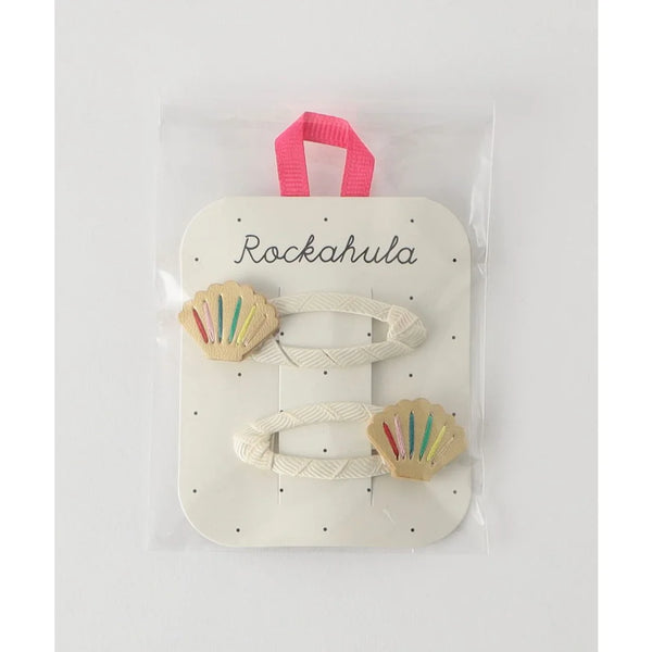 Spinki do włosów dla dziewczynki Rainbow Shell Clips 2 szt.