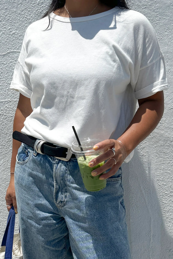 Bawełniany T-shirt Her Tee, Natural