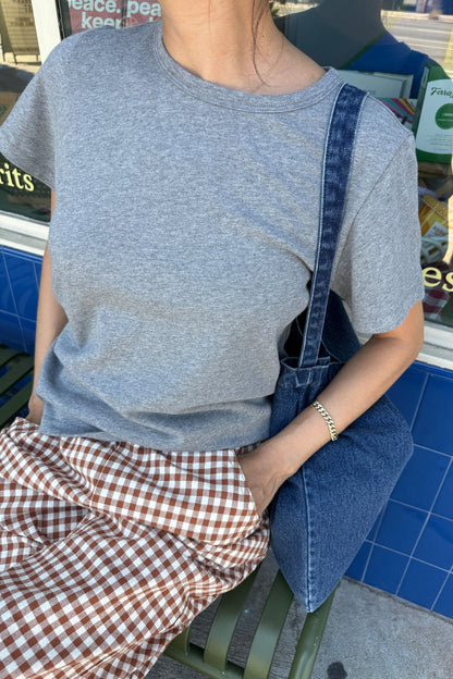T-Shirt The Go-To Tee melange grey