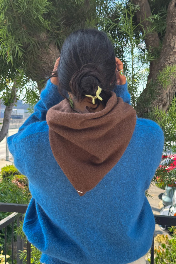 Szal kaszmirowy Cashmere Shawl mocha Le Bon Shoppe