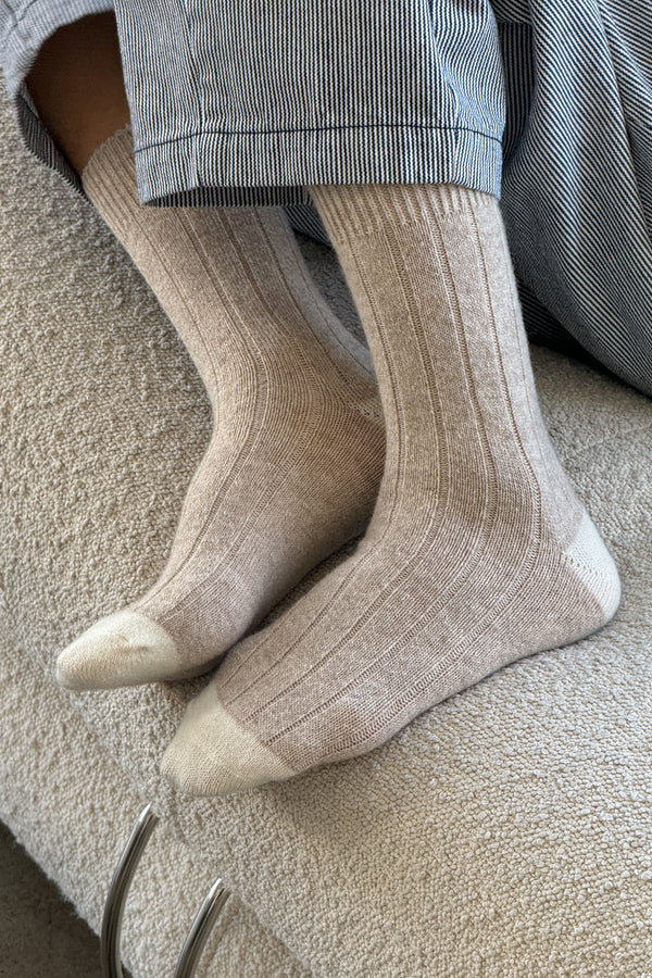 Skarpety kaszmirowe Classic Cashmere Socks fawn Le Bon Shoppe