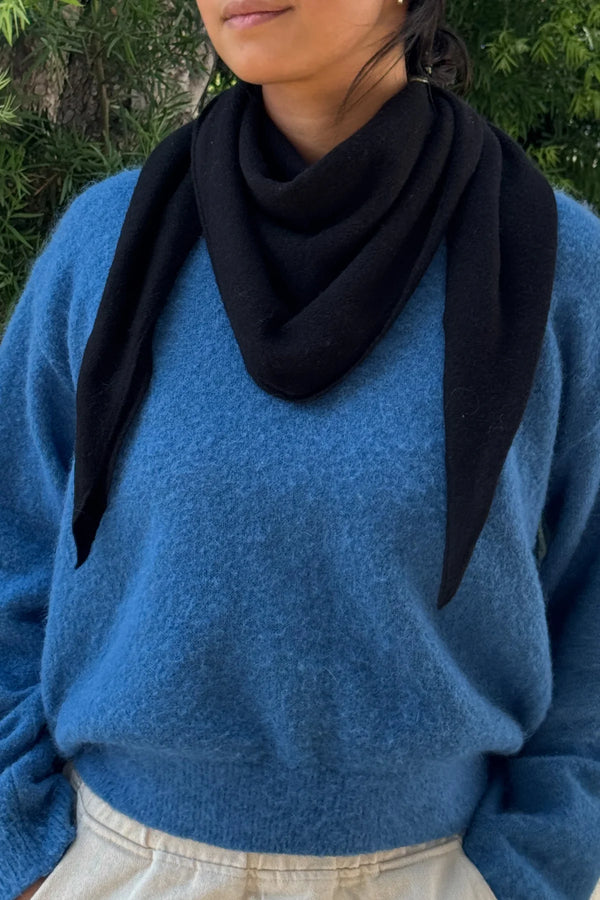 Szal kaszmirowy Cashmere Shawl black Le Bon Shoppe