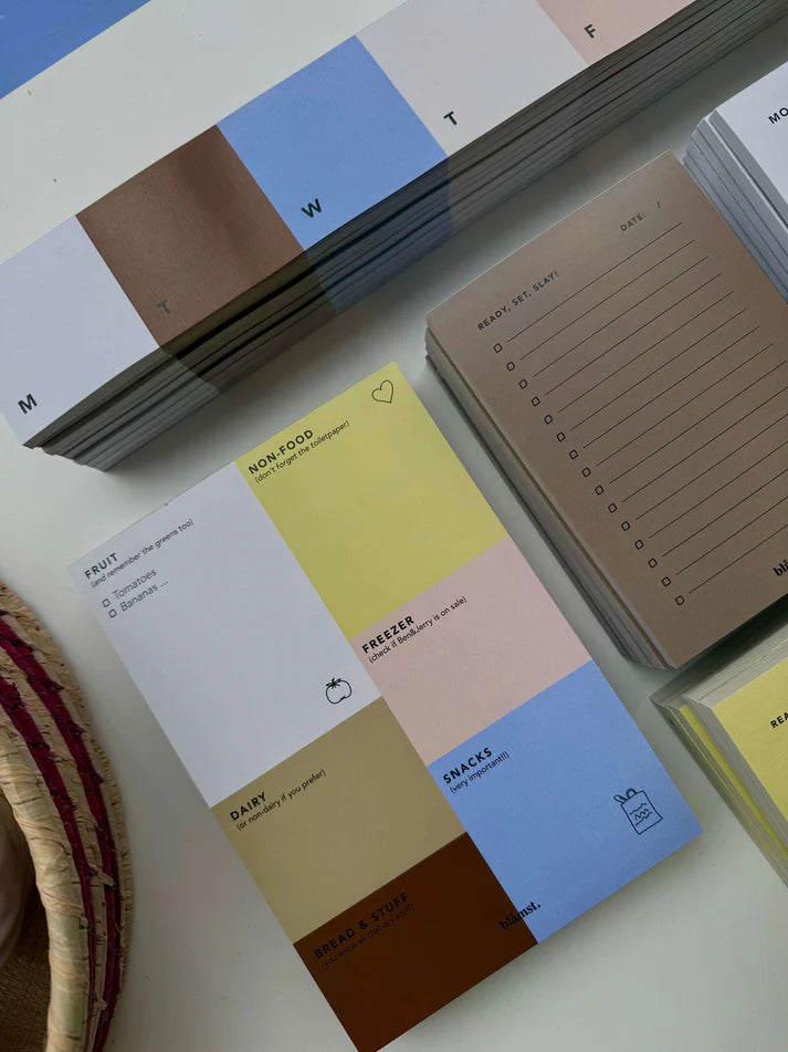 Notes Shopping List A5 52 ark.