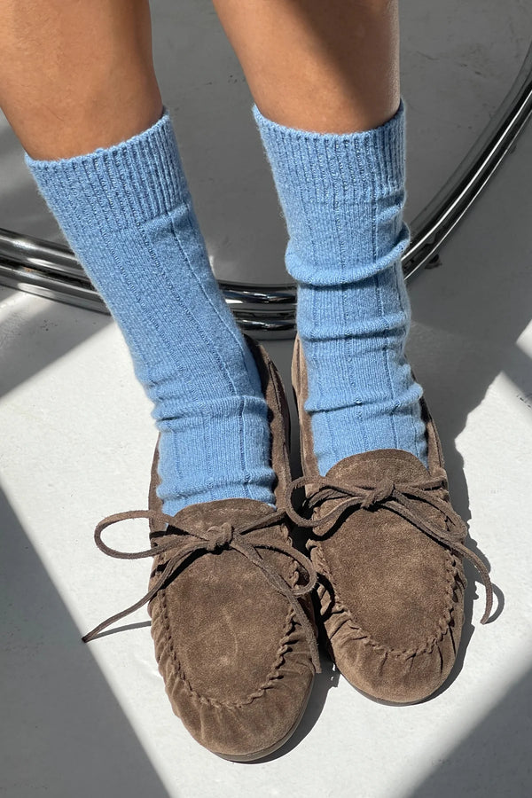 Skarpety kaszmirowe Classic Cashmere Socks bluebell Le Bon Shoppe