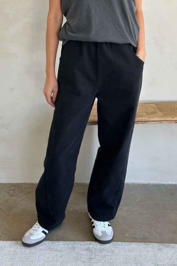 Spodnie Arc Pants, Black Canvas Long