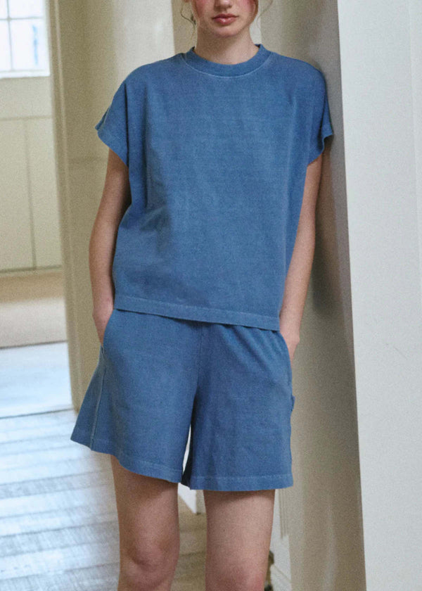 Szorty bawełniane Flared Basketball Shorts cornflower