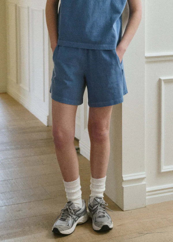 Szorty bawełniane Flared Basketball Shorts cornflower