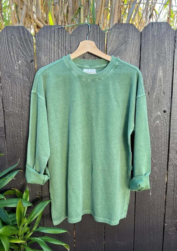 Sunday Tee longsleeve, Basil