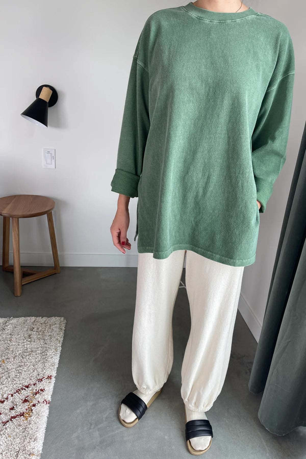 Sunday Tee longsleeve, Basil