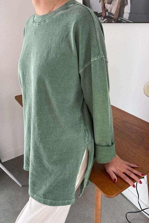 Sunday Tee longsleeve, Basil