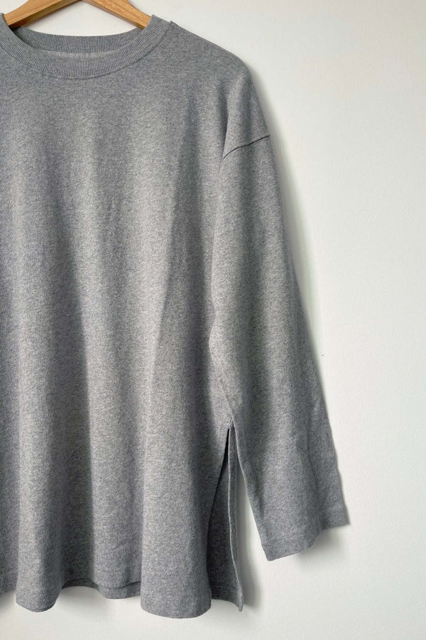 Sunday Tee longsleeve, Heather Grey