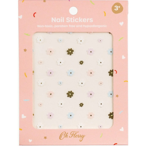 Naklejki na paznokcie dla dzieci Flowers hipoalergiczne