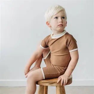 Kostium kąpielowy z ochroną SPF 50+ pecan 6-12 m