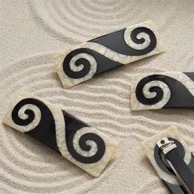 Spinka Spiral French Barrette black