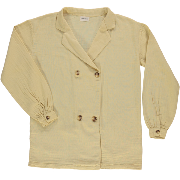 Koszula z cienkiej bawełny canvasowej Marguerite almond milk Poudre Organic