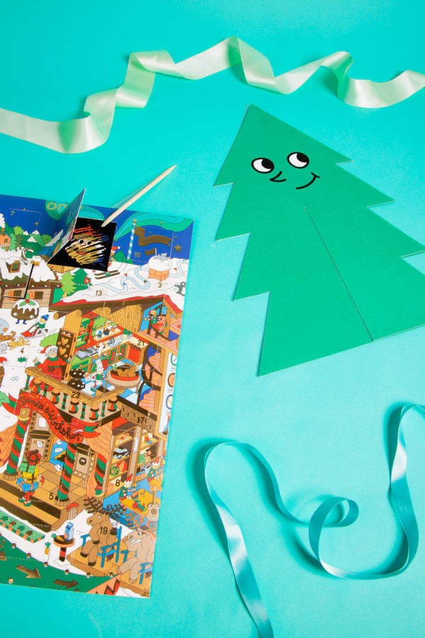 Świąteczna zdrapka z naklejkami - Kalendarz adwentowy