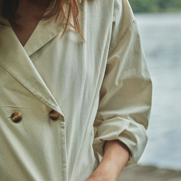 Koszula z cienkiej bawełny canvasowej Marguerite almond milk Poudre Organic