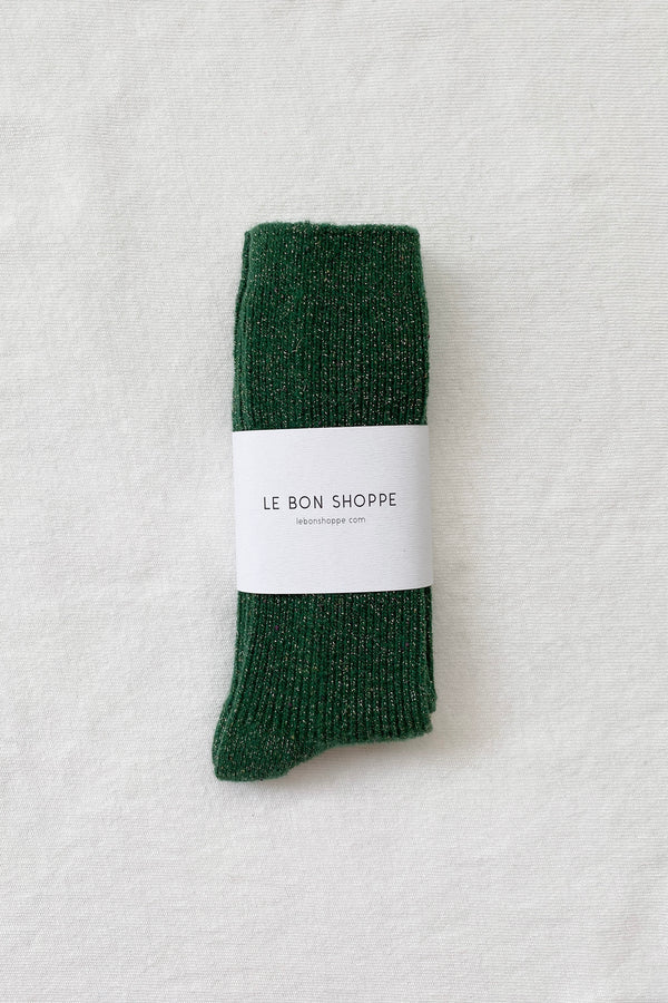 Skarpety Winter Sparkle Socks evergreen Le Bon Shoppe