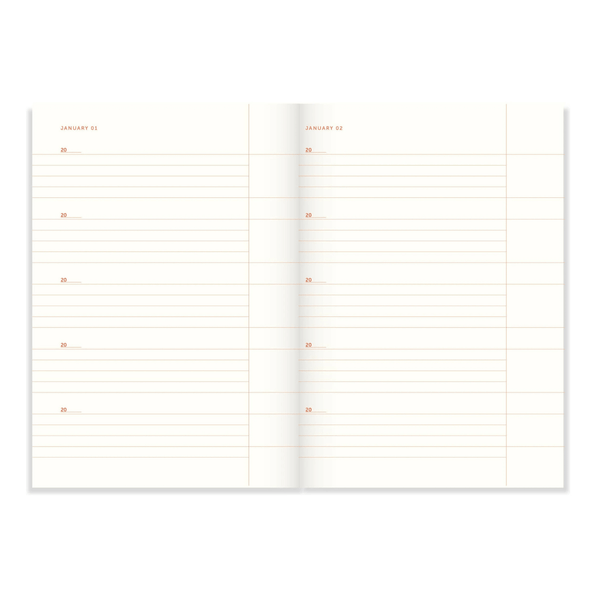 Notes Jedna linijka dziennie szmaragd lniany
