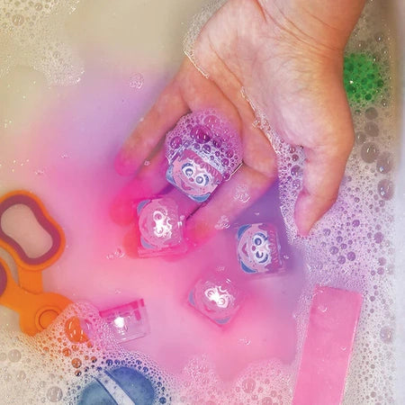 Kostki Sensoryczne Świecące w Wodzie Różowe - Abby