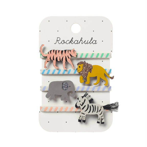 Gumki do włosów dla dziewczynki Party Animals Stripy 4 szt.