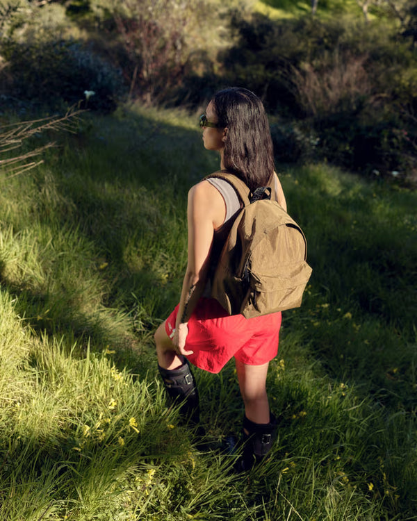 Plecak Medium Nylon Backpack Candy Apple