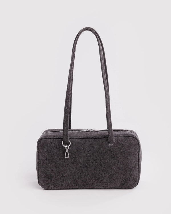 Torba Denim Bowler Bag washed black denim