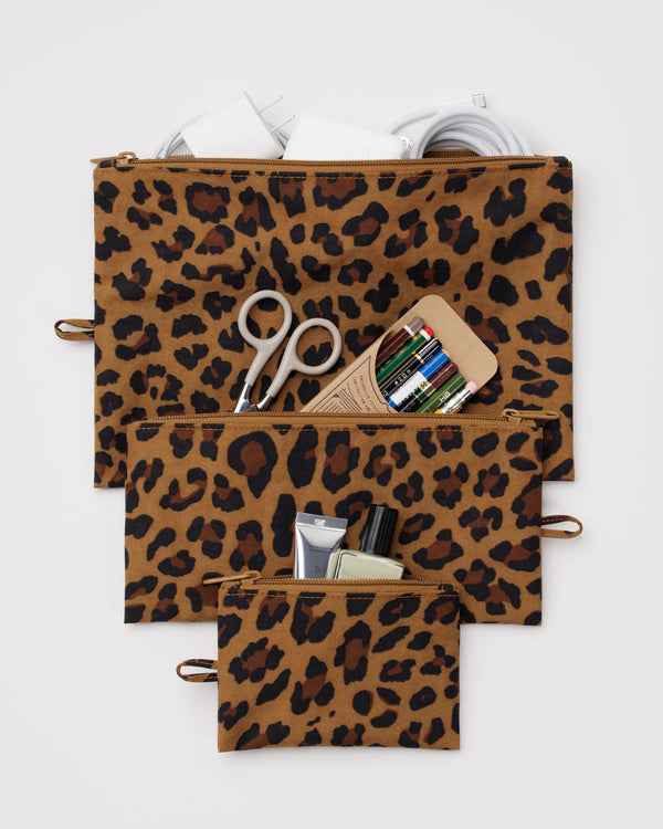 Zestaw saszetek Flat Pouch Set leopard