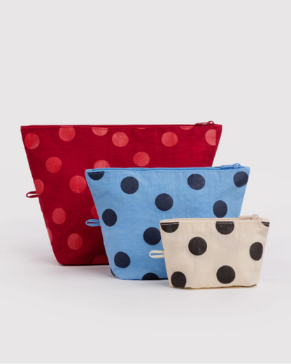 Zestaw saszetek Go Pouch Set - Polka Dot Mix - Baggu