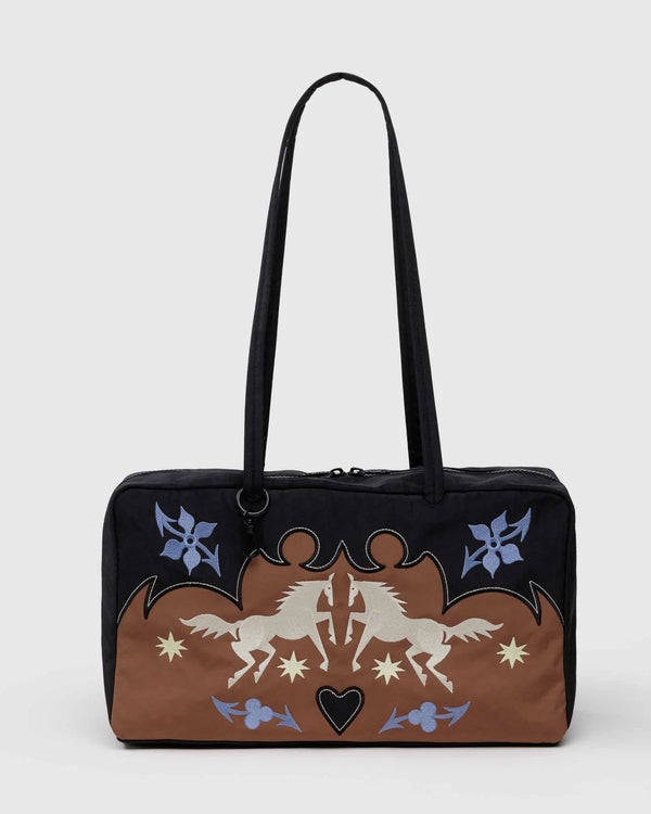 Torebka Nylon Bowler Bag western appliqué medium