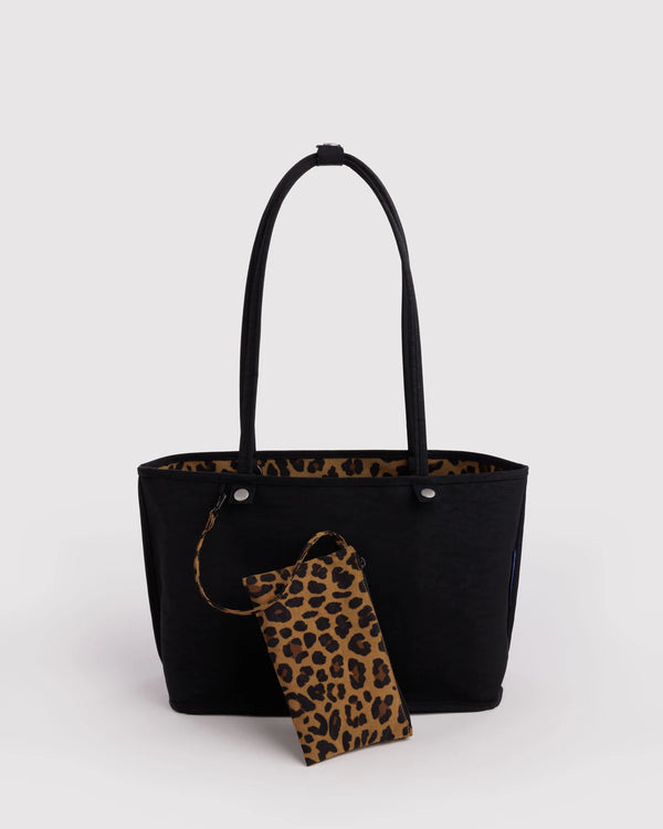 Torba Medium Nylon Reversible Tote leopard mix