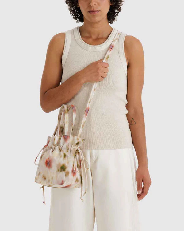 Torebka Nylon Drawstring Bag abstract floral