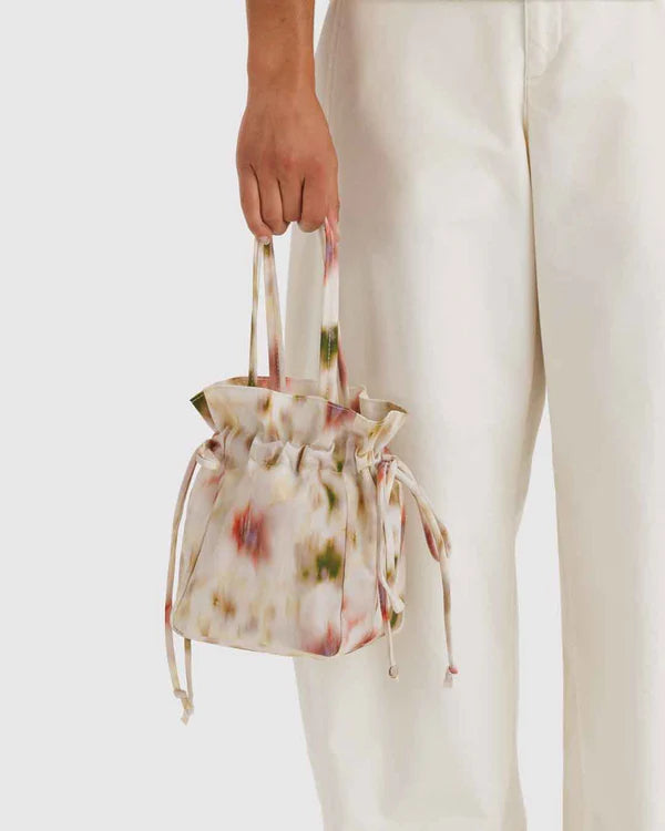Torebka Nylon Drawstring Bag abstract floral