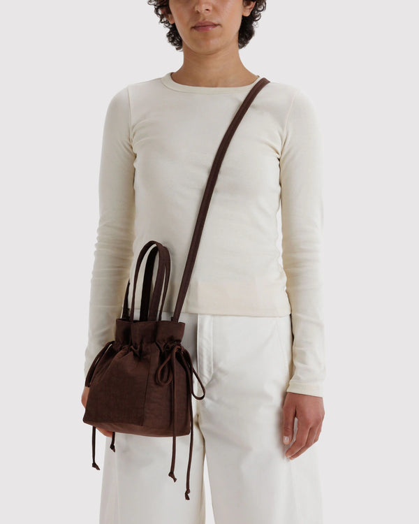 Torebka Nylon Drawstring Bag coffee
