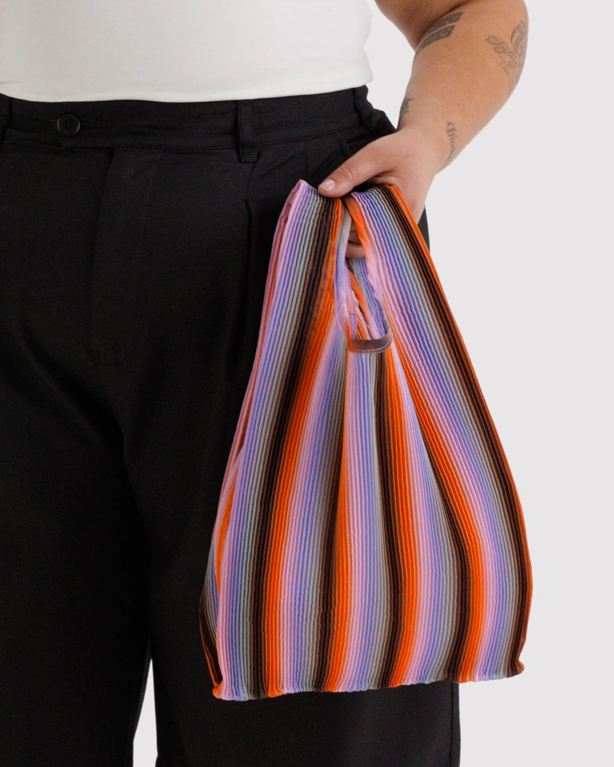 Szoperka plisowana Pleated Gradient - Stripe Soppy and Lilac - Baggu
