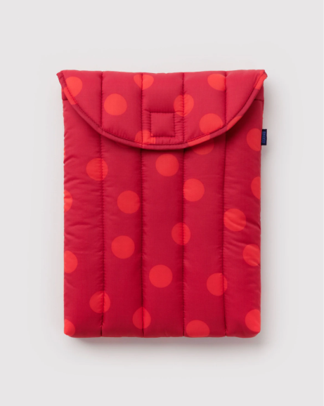 Pikowane etui na laptopa 13"/14" Red Polka Dot
