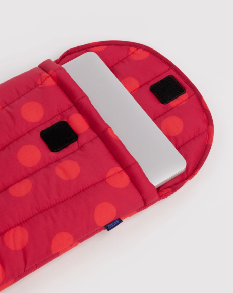 Pikowane etui na laptopa 13"/14" Red Polka Dot