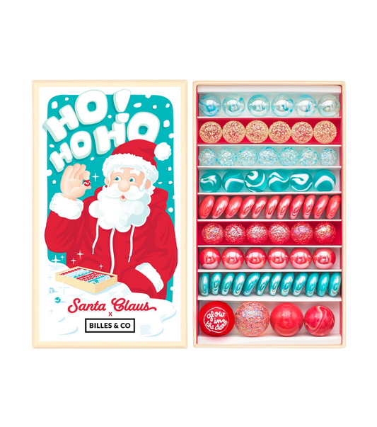 Szklane kulki - Santa Claus Marbles Large Box - Billes & Co
