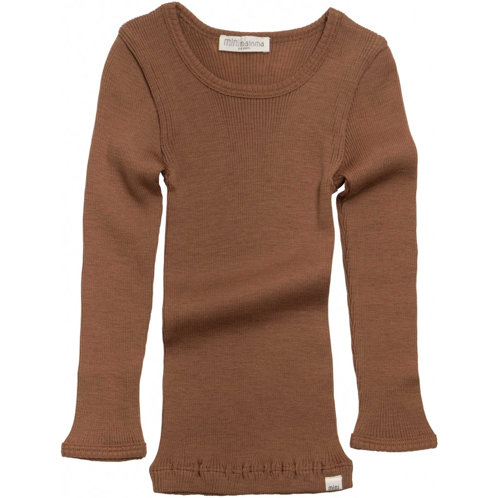 Bluzka z wełny merino Atlantic caramel 2-3 lata