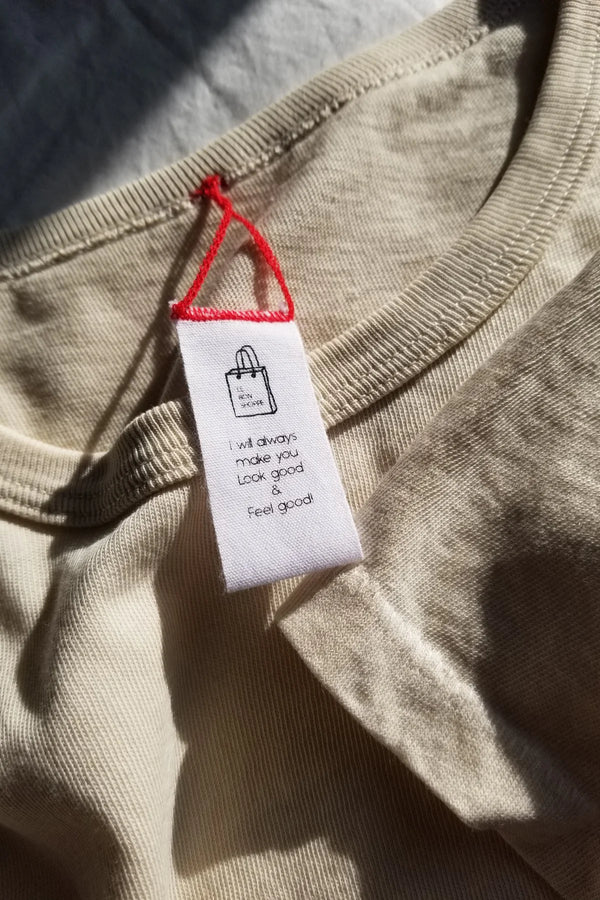 Bawełniany T-shirt Her Tee, Bone