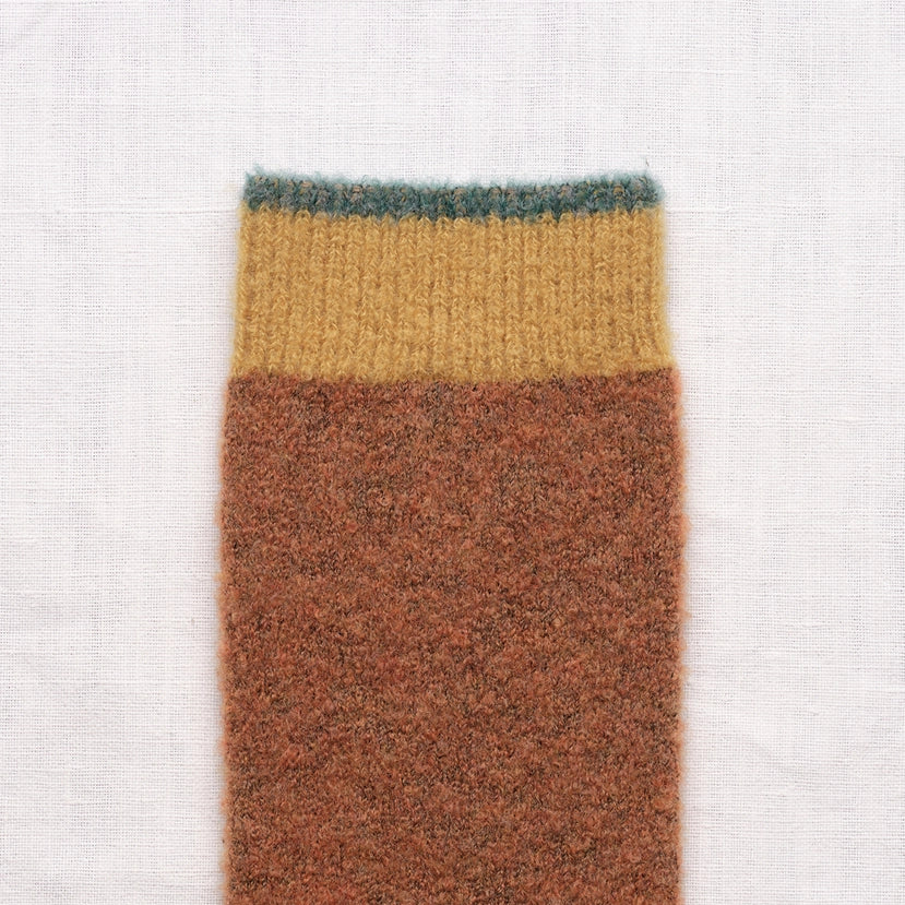 Skarpety Mousse merino karmel - Bonne Maison