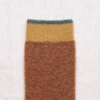 Skarpety Mousse merino karmel - Bonne Maison