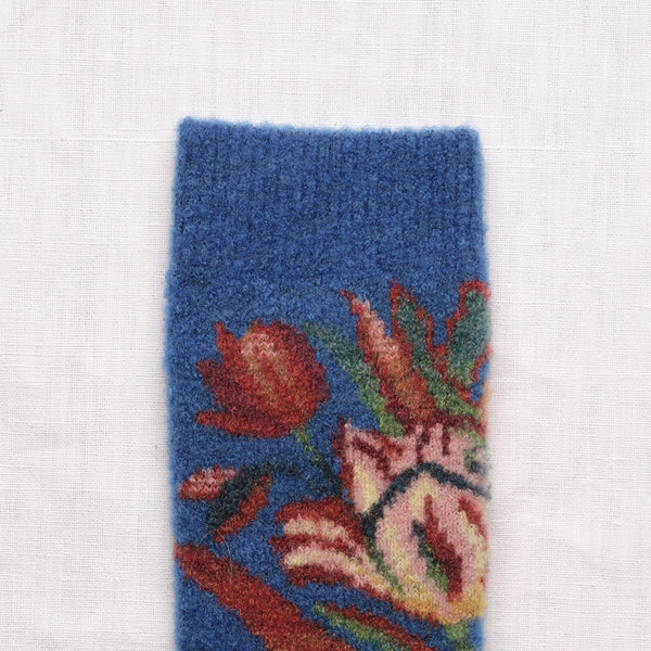 Skarpetki Mousse merino Kwiaty