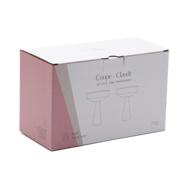 Kieliszki Claude Coupe pink 2 szt.