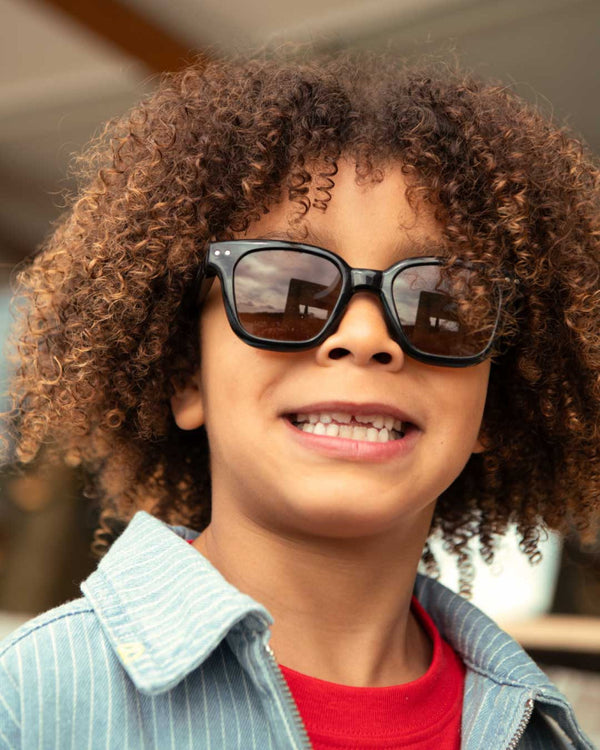 Dziecięce okulary przeciwsłoneczne JUNIOR 7-11 lat Road black