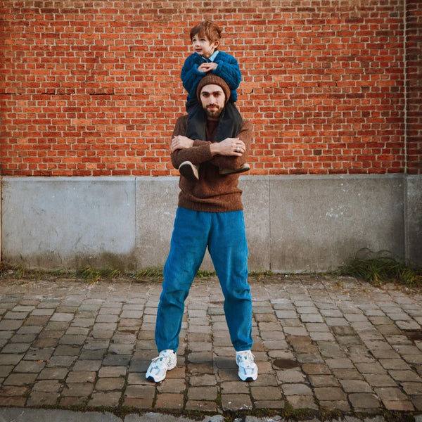 Spodnie sztruksowe Coquelicot Dark Denim Poudre Organic