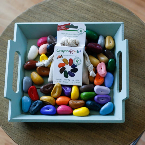 Kredki Kamyki w Bawełnianym Woreczku - 8 szt