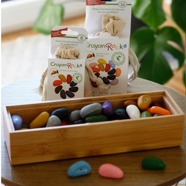 Kredki Kamyki w Bawełnianym Woreczku - 8 szt