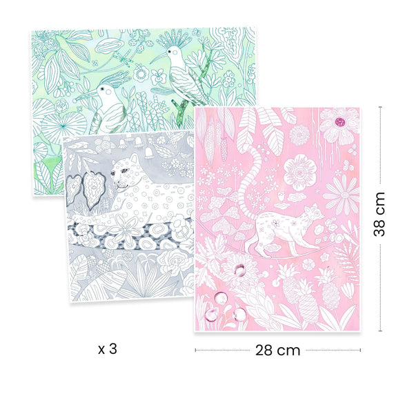 Obrazy Do Kolorowania w Teczce - Dżungla