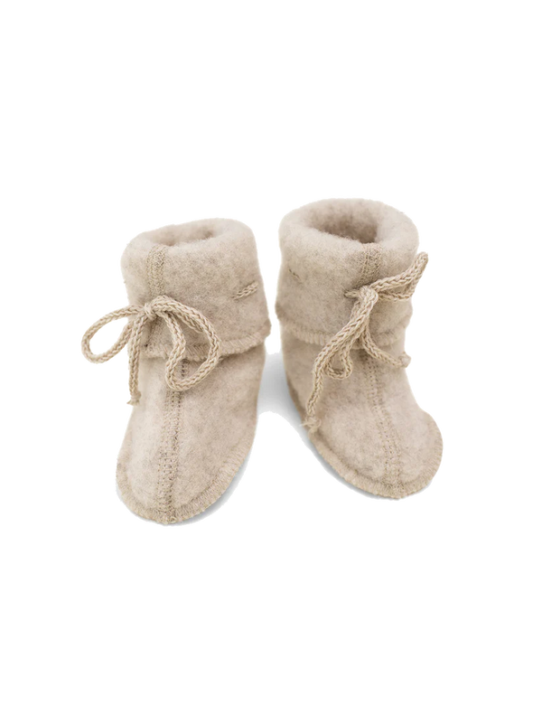 Buciki z wełny merino grey melange Engel Natur